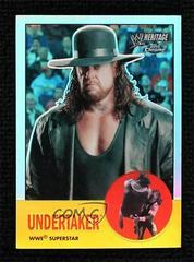 Undertaker [Refractor] Wrestling Cards 2007 Topps Heritage II Chrome WWE Prices