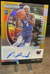 Paul Reed [Gold Prizm] Basketball Cards 2020 Panini Prizm Draft Picks Autographs Prices
