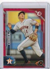 Carlos Correa [Red] Baseball Cards 2016 Bowman Prices