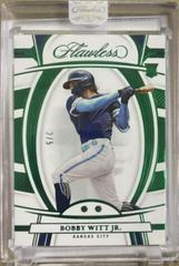 Bobby Witt Jr. [Emerald] #56 Baseball Cards 2022 Panini Flawless Prices