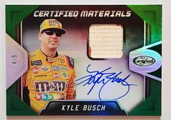 Kyle Busch [Green] #CMS-KB Racing Cards 2018 Panini Certified Racing Nascar Materials Signatures Prices