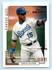 Carlos Beltran #160 Baseball Cards 2000 Upper Deck MVP Prices