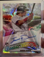 Jarren Duran Baseball Cards 2022 Topps Chrome Logofractor Future Stars Autographs Prices