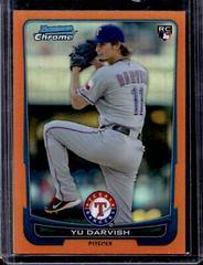 YU Darvish [Orange Refractor] #84 Baseball Cards 2012 Bowman Chrome Prices