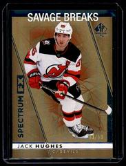 Jack Hughes [Gold] #S-7 Hockey Cards 2022 SP Authentic Spectrum FX Prices