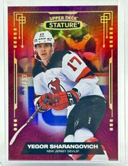 Yegor Sharangovich [Photo Variant Red] #53 Hockey Cards 2021 Upper Deck Stature Prices