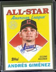 Andres Gimenez #88ASA-AGI Baseball Cards 2023 Topps 1988 All Star Autographs Prices