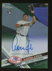 Aaron Judge [Refractor] Baseball Cards 2017 Topps Chrome Rookie Autographs Prices