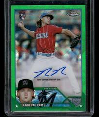 Max Meyer [Green] #RCA-MM Baseball Cards 2023 Topps Chrome Logofractor Autograph Prices