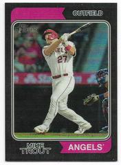 Mike Trout [Chrome Black] #5 Baseball Cards 2023 Topps Heritage Prices