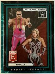 Jim The Anvil Neidhart / Natalya [Teal] #2 Wrestling Cards 2023 Donruss Elite WWE Family Lineage Prices