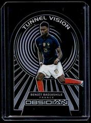 Benoit Badiashile [Red Pulsar] #8 Soccer Cards 2022 Panini Obsidian Tunnel Vision Prices