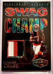 Ja'Marr Chase #SC-JC Football Cards 2023 Panini Plates and Patches Swag Champ Prices
