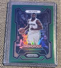 Zion Williamson [Green] #55 Basketball Cards 2023 Panini Prizm Monopoly Prices