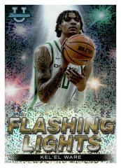 Kel'el Ware [Speckle] #FL-15 Basketball Cards 2022 Bowman University Best Flashing Lights Prices