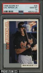 Cal Ripken Jr. [Showcase Series] #28 Baseball Cards 1998 Score Rookie Traded Prices