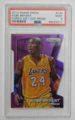 Kobe Bryant [Purple Die Cut Prizm] Basketball Cards 2014 Panini Prizm Prices