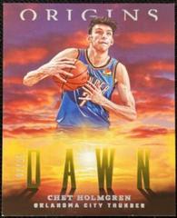 Chet Holmgren [Gold] #16 Basketball Cards 2022 Panini Origins Dawn Prices