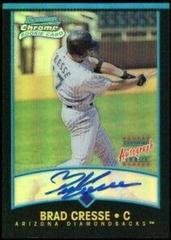 Brad Cresse [Refractor Autograph] #332 Baseball Cards 2001 Bowman Chrome Prices