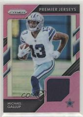 Michael Gallup [Pink] Football Cards 2018 Panini Prizm Premier Jerseys Prices