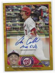 Alex Call [Orange Wave] Baseball Cards 2023 Topps Chrome Update Autographs Prices