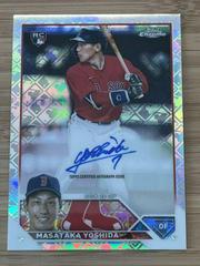 Masataka Yoshida #RCA-MY Baseball Cards 2023 Topps Chrome Logofractor Autograph Prices
