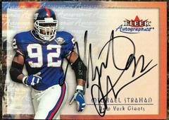 Michael Strahan Football Cards 2000 Fleer Autographics Prices