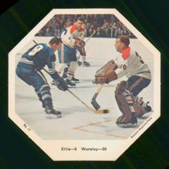 Gump Worsley, Ron Ellis #22 Hockey Cards 1967 York Action Octagons Prices