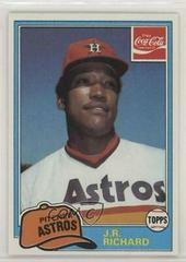 J.R. Richard Baseball Cards 1981 Coca Cola Prices