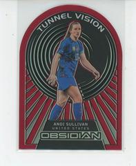 Andi Sullivan [Red Flood] Soccer Cards 2022 Panini Obsidian Tunnel Vision Prices