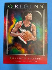 Shaedon Sharpe [Red] #1 Basketball Cards 2023 Panini Origins Prices