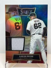 Logan Webb [Tri Color] Baseball Cards 2022 Panini Select Swatches Prices