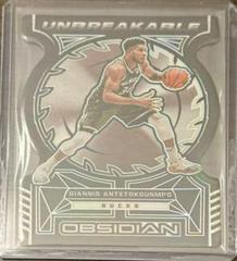 Giannis Antetokounmpo #34 Basketball Cards 2021 Panini Obsidian Unbreakable Prices