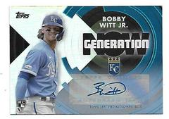 Bobby Witt Jr. [Autograph] Baseball Cards 2022 Topps Update Generation Now Prices