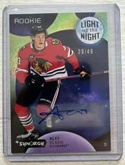 Alex Vlasic [Green Autograph] #LNR-VL Hockey Cards 2022 Upper Deck Synergy Light Up The Night Rookies Prices