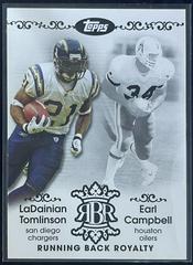 LaDainian Tomlinson Football Cards 2007 Topps Running Back Royalty Prices