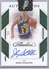 John Stockton [Emerald] #44 Basketball Cards 2022 Panini Flawless Autograph Prices