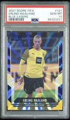 Erling Haaland [Blue Laser] Soccer Cards 2021 Panini Score FIFA Prices