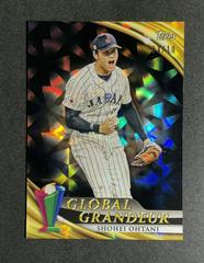 Shohei Ohtani [Black Difractor] Baseball Cards 2023 Topps World Classic Global Grandeur Prices