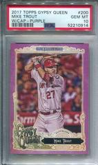 Mike Trout [w/ Cap Purple] #200 Baseball Cards 2017 Topps Gypsy Queen Prices