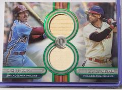 Bryce Harper / Mike Schmidt [Green Dual Player] #DR2-SH Baseball Cards 2024 Topps Tribute Dual Relic Prices