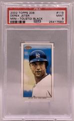 Derek Jeter [Tolstoi Black] #119 Baseball Cards 2002 Topps 206 Prices