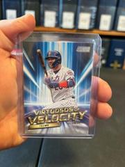 Pete Alonso #VV-14 Baseball Cards 2023 Stadium Club Virtuosos of Velocity Prices