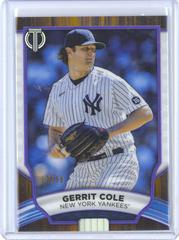 Gerrit Cole [Purple] #1 Baseball Cards 2022 Topps Tribute Prices