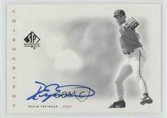 David Espinosa #DEs Baseball Cards 2001 SP Authentic Chirography Prices