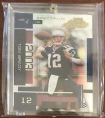 Tom Brady [Spectrum] Football Cards 2003 Playoff Absolute Memorabilia Prices