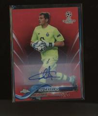 Iker Casillas [Autograph Red Refractor] Soccer Cards 2017 Topps Chrome UEFA Champions League Prices