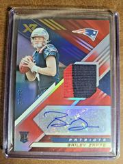 Bailey Zappe [Red] Football Cards 2022 Panini XR Rookie Swatch Autographs Prices