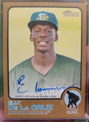 Elly De La Cruz [Gold] Baseball Cards 2022 Topps Heritage Minor League Real One Autographs Prices