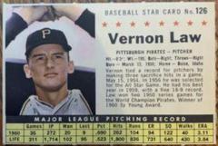 Vernon Law [Perforated] #126 Baseball Cards 1961 Post Cereal Prices